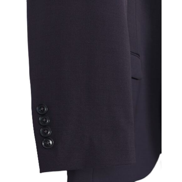 Bar III Slim-Fit Stretch Wool 2-Piece Suit Dark Burgundy Purple 42R 34x30 NWT - Picture 6 of 13